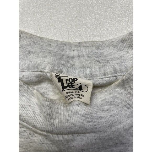 VINTAGE Top Tee Blank T-shirt Men Large USA 80s 90s Single Stitch - Picture 8 of 9